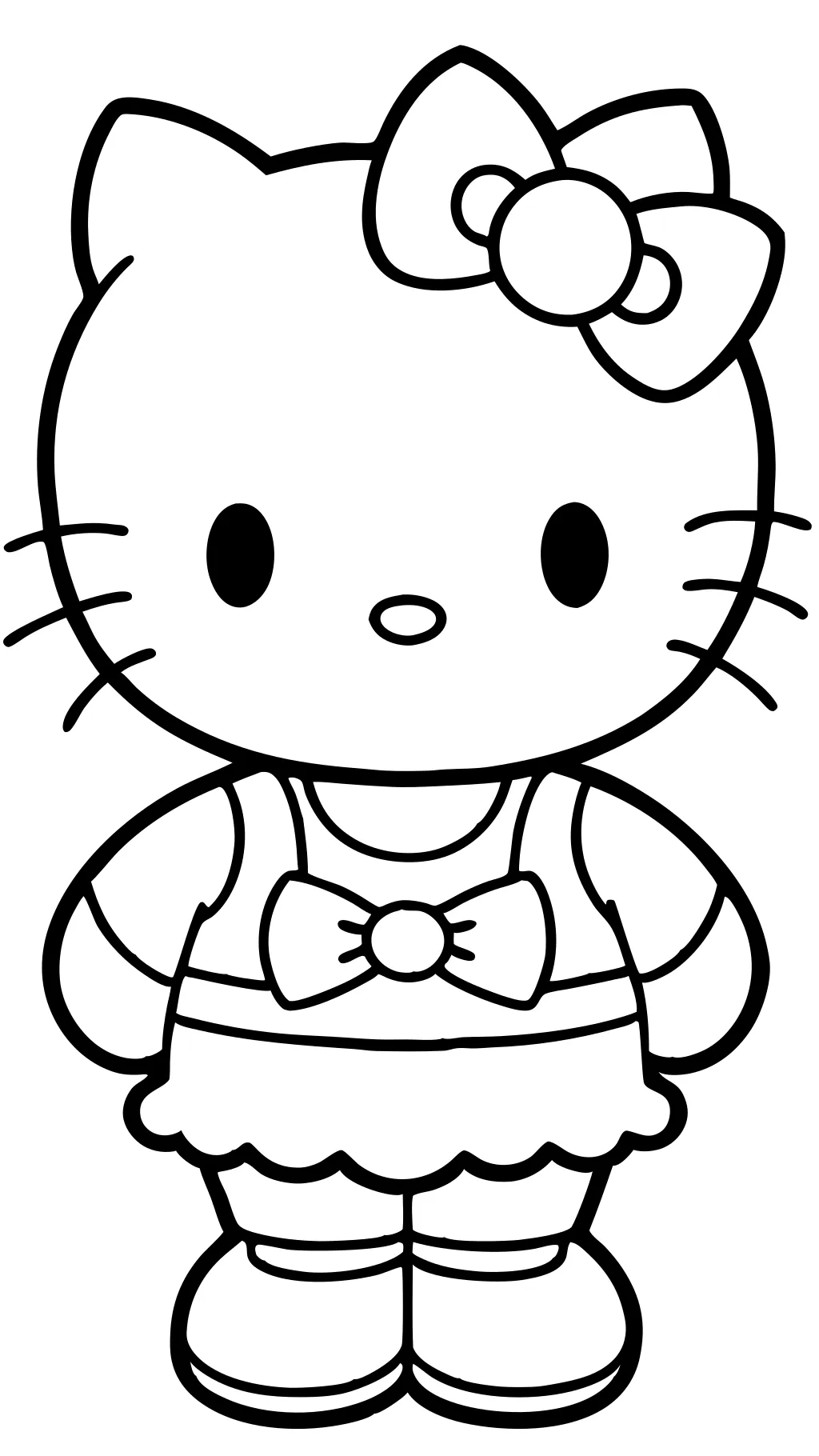 printable hello kitty coloring pages free